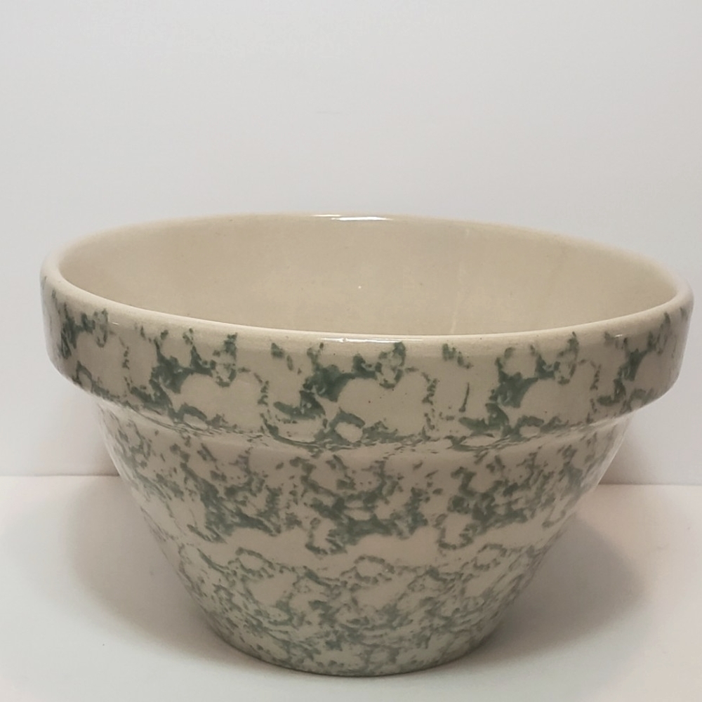 Early 20th Century Spongeware Mixing Bowl